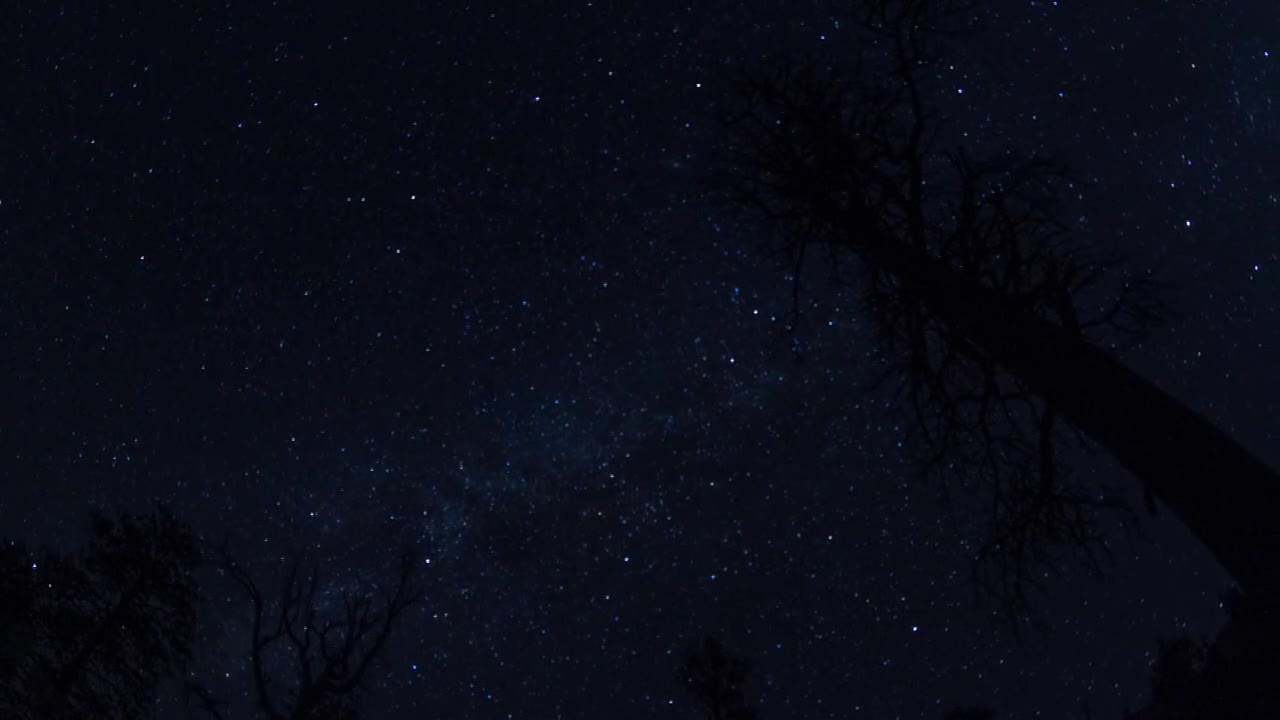 犹他州布莱斯峡谷国家公园，天空中闪烁的星星视频素材