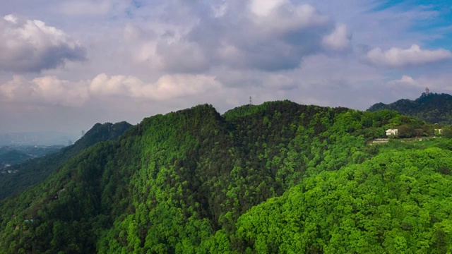 重庆南山山脉航拍延时视频素材