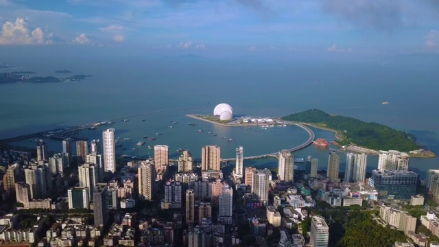 珠海香洲港全景视频素材