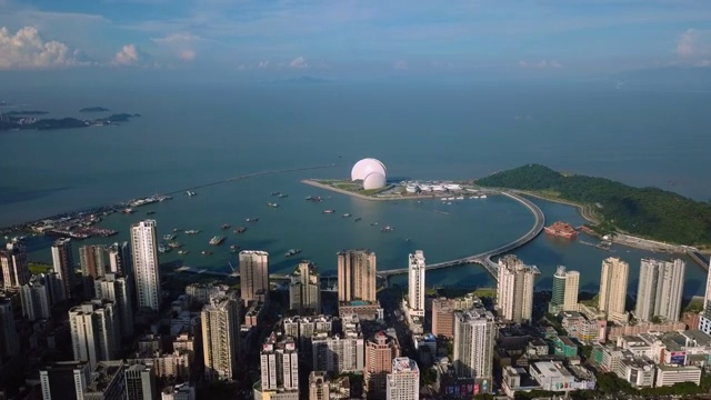 珠海香洲港全景视频素材