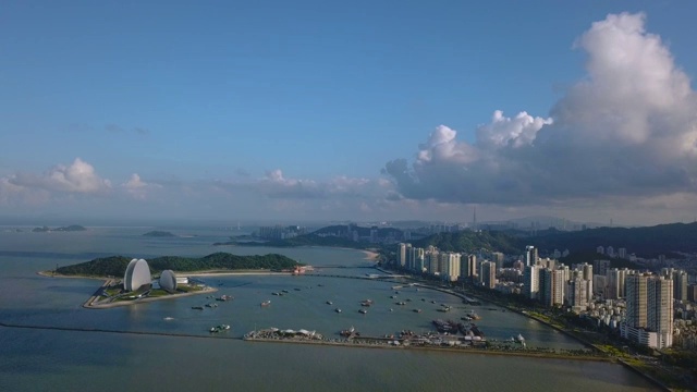 珠海香洲港全景视频素材