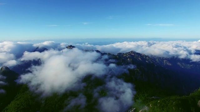 中国安徽黄山航拍视频素材