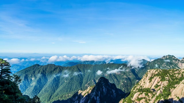 中国安徽黄山延时视频素材