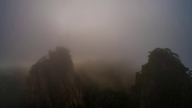 中国安徽黄山延时视频素材