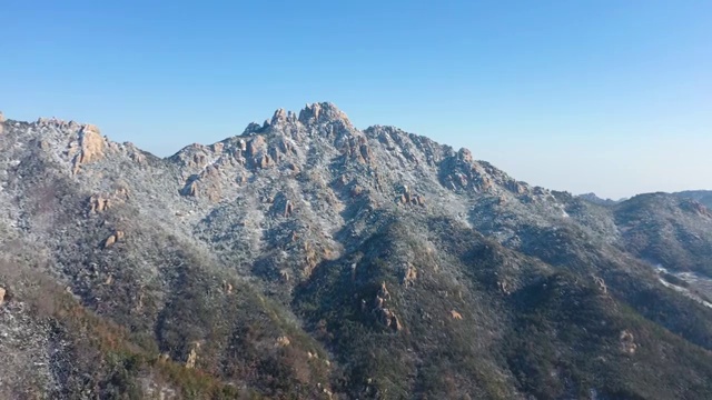 崂山雪景视频素材