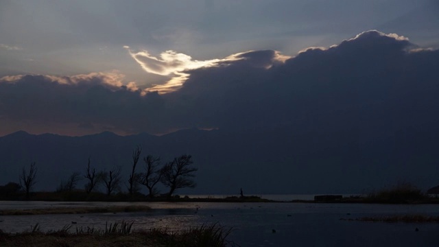 洱海日出日落延时视频素材