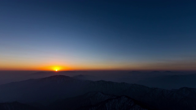 牛背山全景日出视频素材