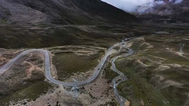 丙察察 大流沙 林芝 山路 西藏 自驾 旅行 旅游视频素材