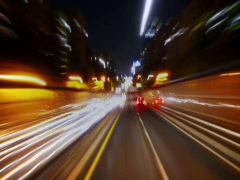 麻浦桥路夜景/韩国首尔视频素材