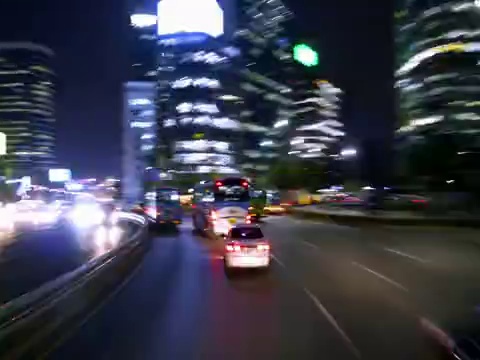 韩国首尔世宗大罗路夜景视频素材