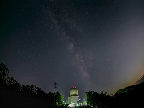 韩国江原道，Hwacheon Cho Gyeongcheol Observatory / Hwacheon gun, Gangwon-do, South Korea视频素材