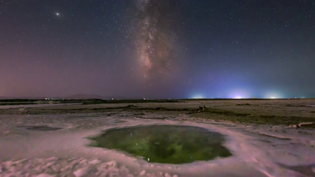 翡翠湖星空视频素材