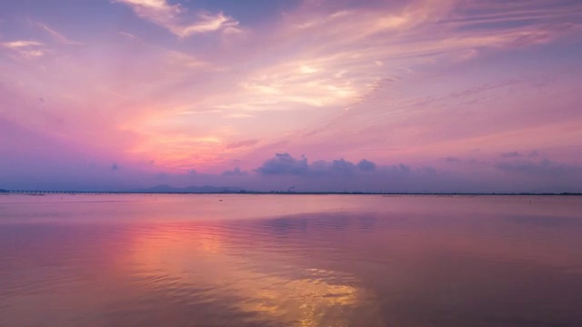 广东省阳江海陵岛日落风光视频素材