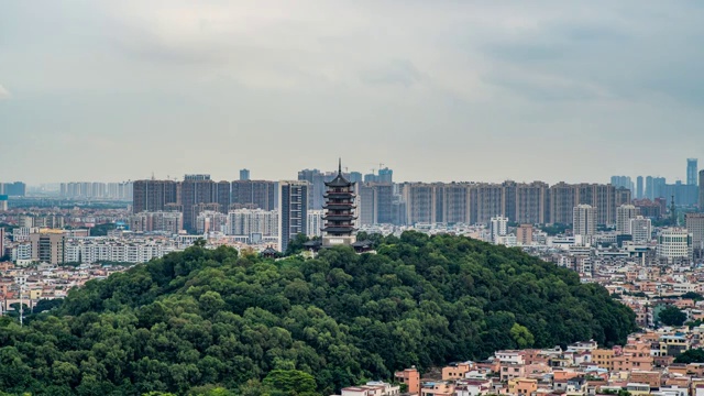 佛山城市天际线日转夜延时摄影视频素材