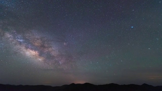 4k高山星空银河延时视频素材