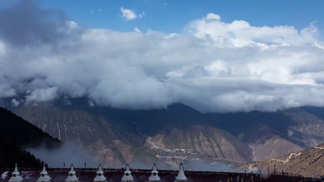 中国云南梅里雪山延时摄影视频素材