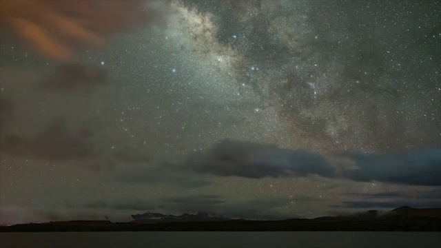 四川康定斯丁措贡嘎雪山星空视频素材