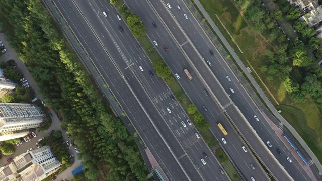 城市道路交通航拍视频下载