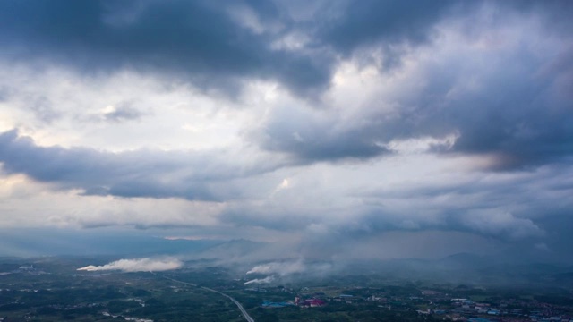 雨过天晴景象4k航拍视频视频素材