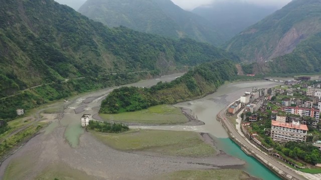 北川地震遗址视频素材