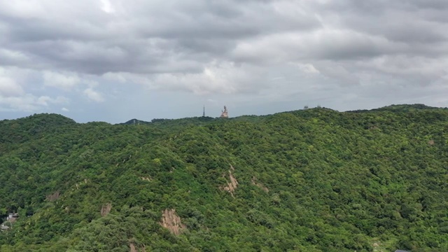 航拍佛山西樵山观音视频素材