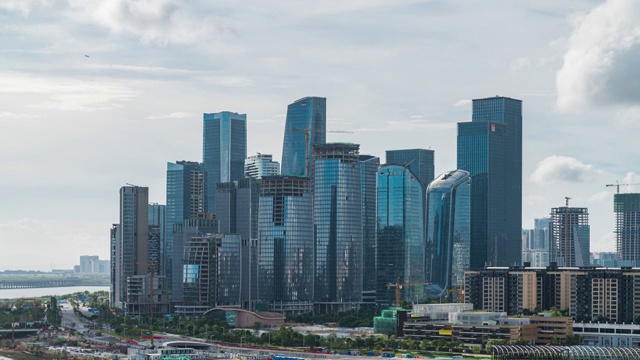 深圳前海自贸区建筑群视频素材