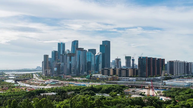 深圳前海自贸区建筑群视频素材