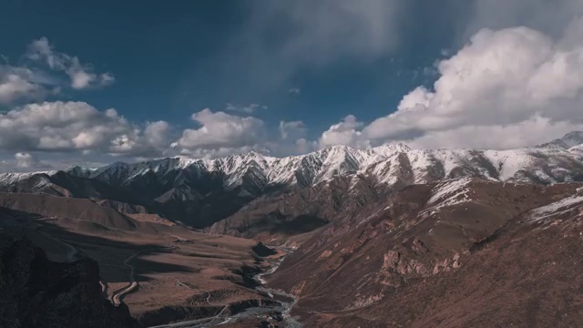 祁连雪山肃南段视频素材