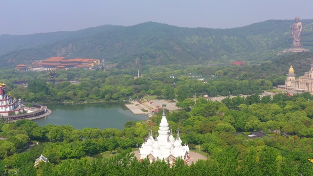 中国江苏省无锡市灵山风景区视频素材