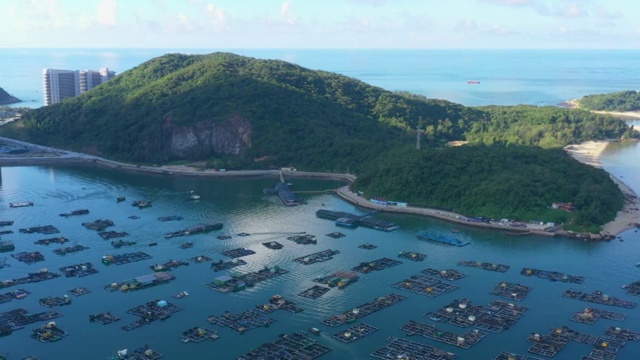 中国广东省阳江市海陵岛海岸码头风光视频素材