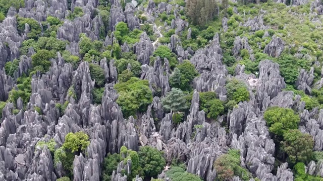 航拍云南昆明石林视频素材