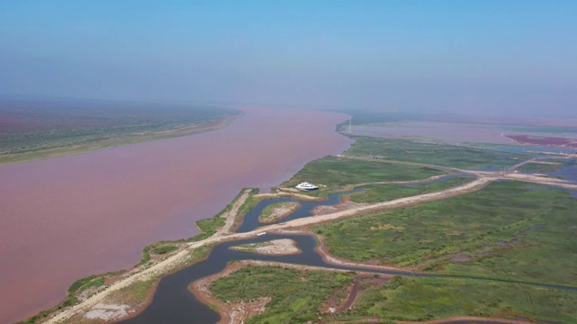 东营黄河入海口视频素材