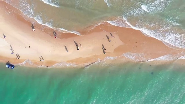 福建漳州东山岛，鱼骨沙洲视频下载