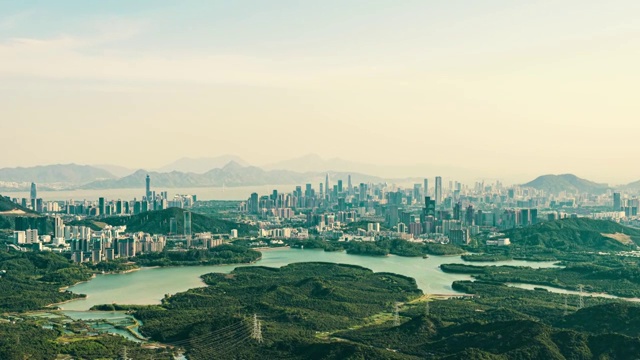 深圳南山区城市风光视频素材