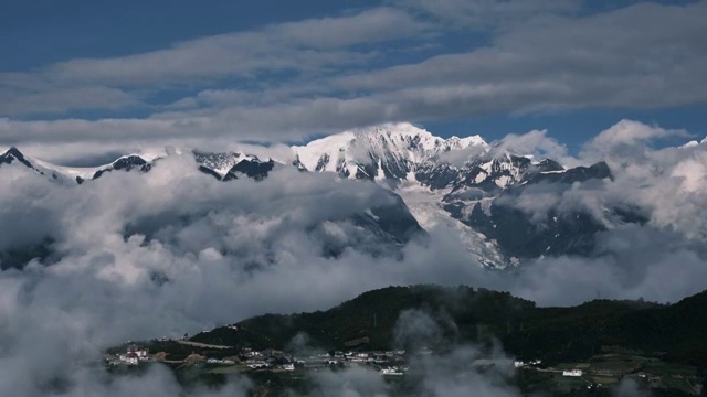 梅里雪山延时视频素材