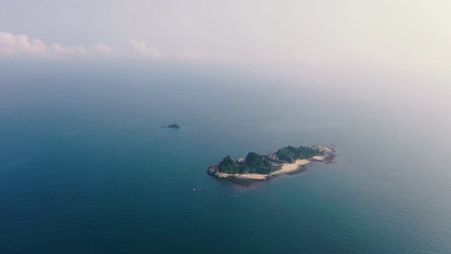 三山岛上空视频素材