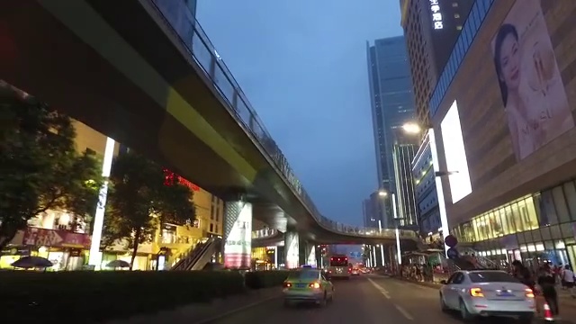 成都春熙路夜景视频素材