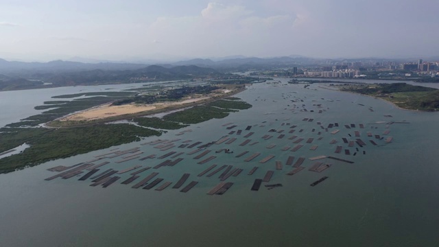 广西防城港城市西湾旅游景海滨景观风光航拍视频素材