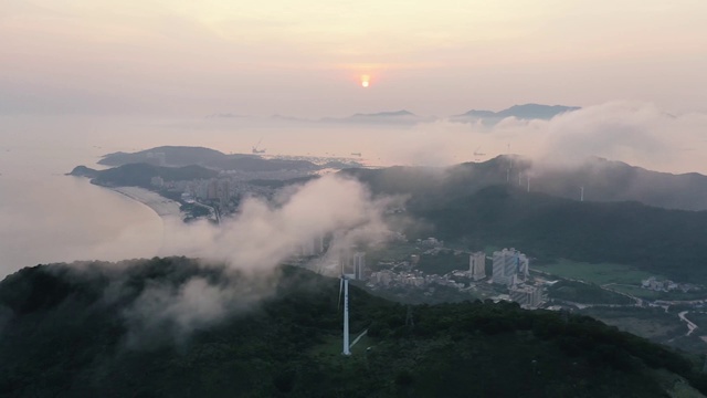 海陵岛风车山视频素材