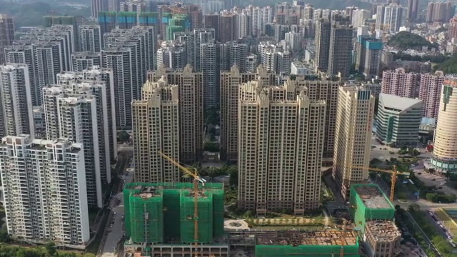 广东省惠州市大亚湾澳头滨海公园建筑航拍视频素材