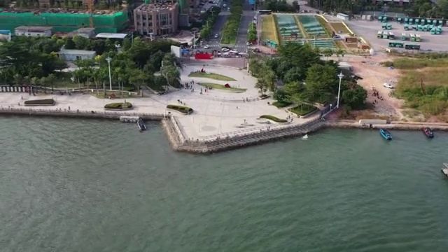 广东省惠州市大亚湾澳头惠州港荃湾港区海面视频素材