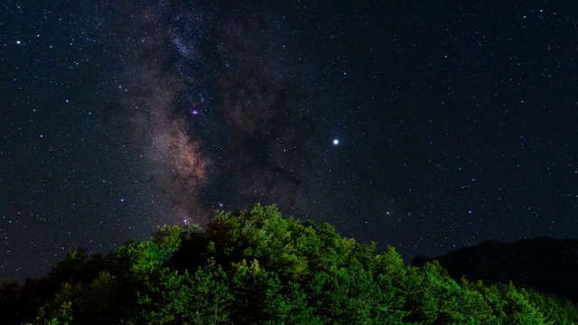 留坝星空视频素材