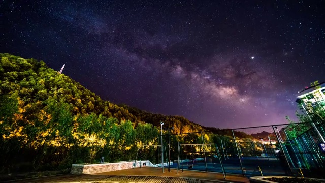 留坝星空视频素材