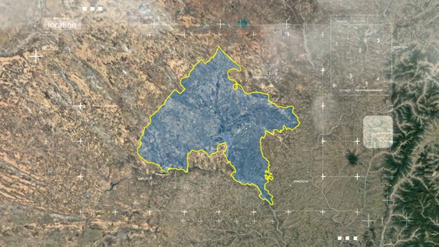 地图,地球俯冲定位,中国,陕西,全球定位系统,航拍视角,影片视频素材