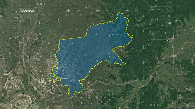 地图 地球俯冲定位 中国 黑龙江绥化视频素材