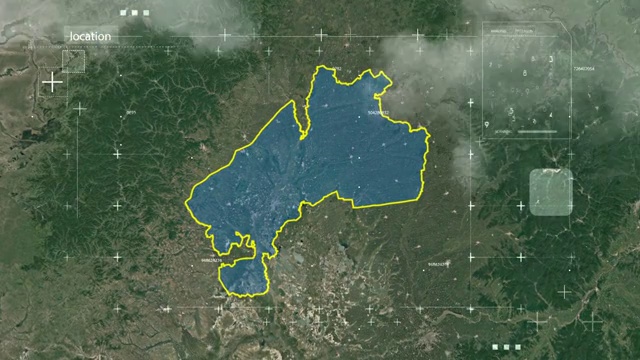地图 地球俯冲定位 中国 黑龙江齐齐哈尔视频素材