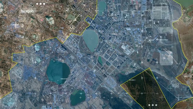 地图 地球俯冲定位 中国 黑龙江大庆视频素材