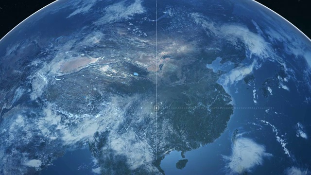 宇宙地球俯冲定位中国内江视频下载