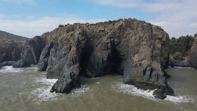 福建福州平潭岛东海仙境仙人井景区自然风光视频素材