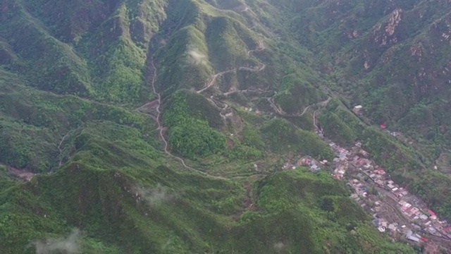 航拍北京箭扣长城日出云海朝霞古建筑自然风光视频素材